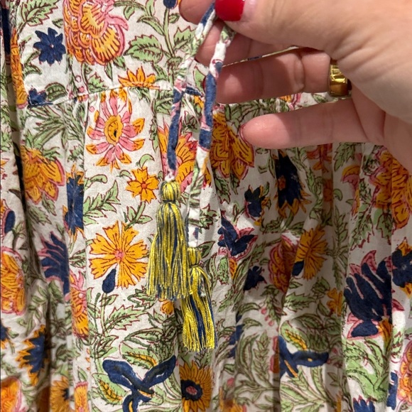 Mille Thalia Top in Wildflower ☀️Resort & Travel☀️Tassel Tie L - Picture 4 of 10